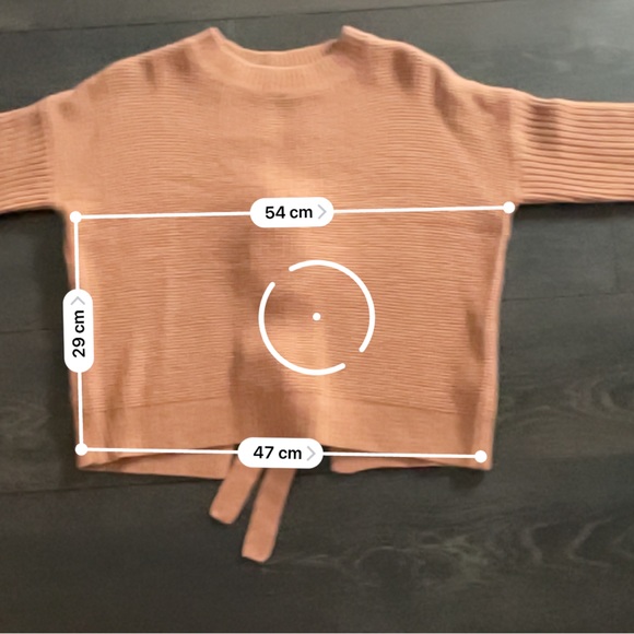 MISSGUIDED Backless Tie-Up Bow Dusty Rose Ling Sleeve Sweater - Picture 14 of 14